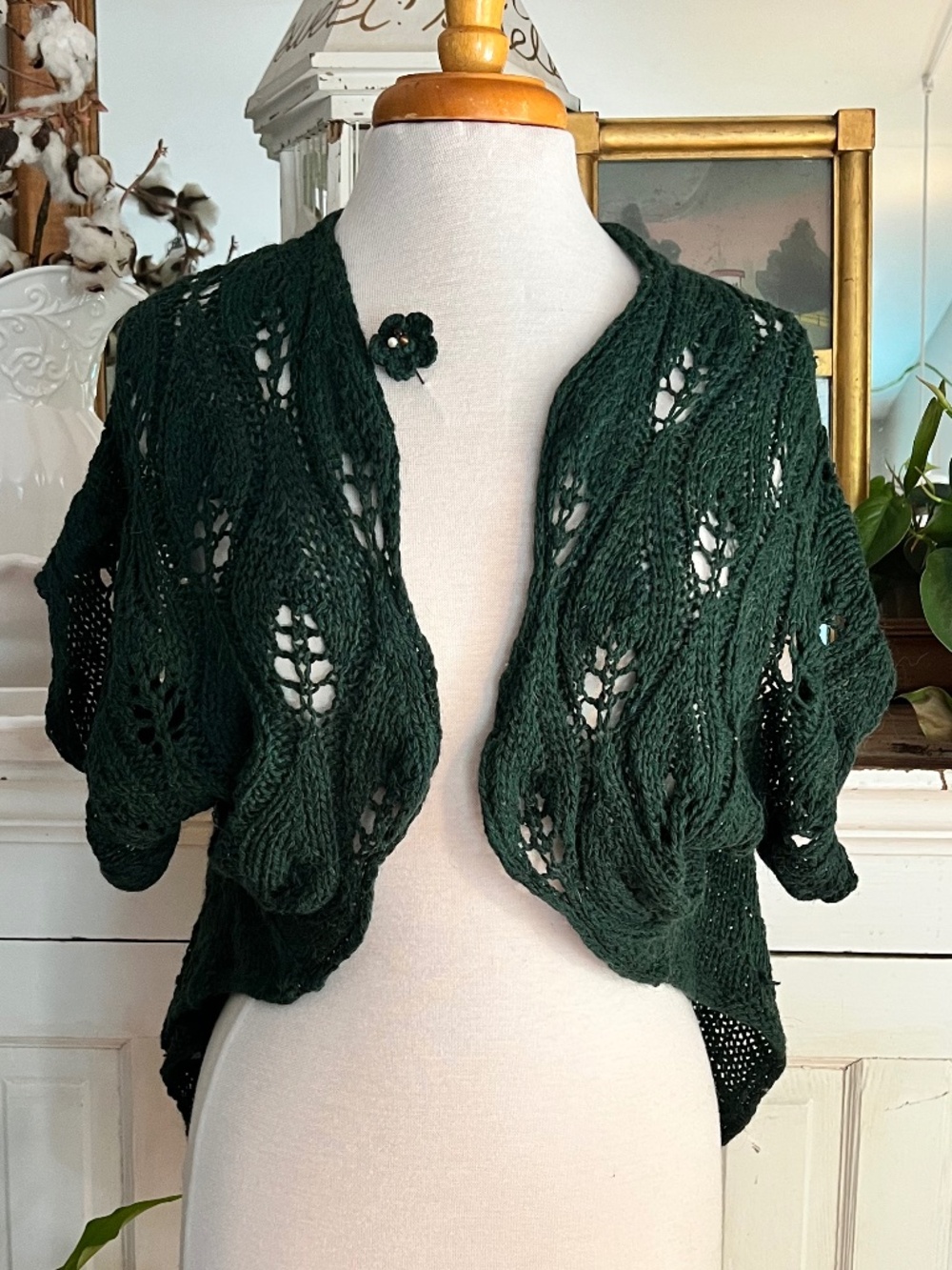ANTHRO MOTH evergreen Shrug | Breezy stunning Sweater perfect for every season